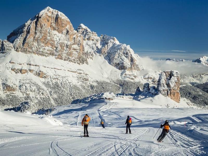 Piste da sci a Cortina d'Ampezzo